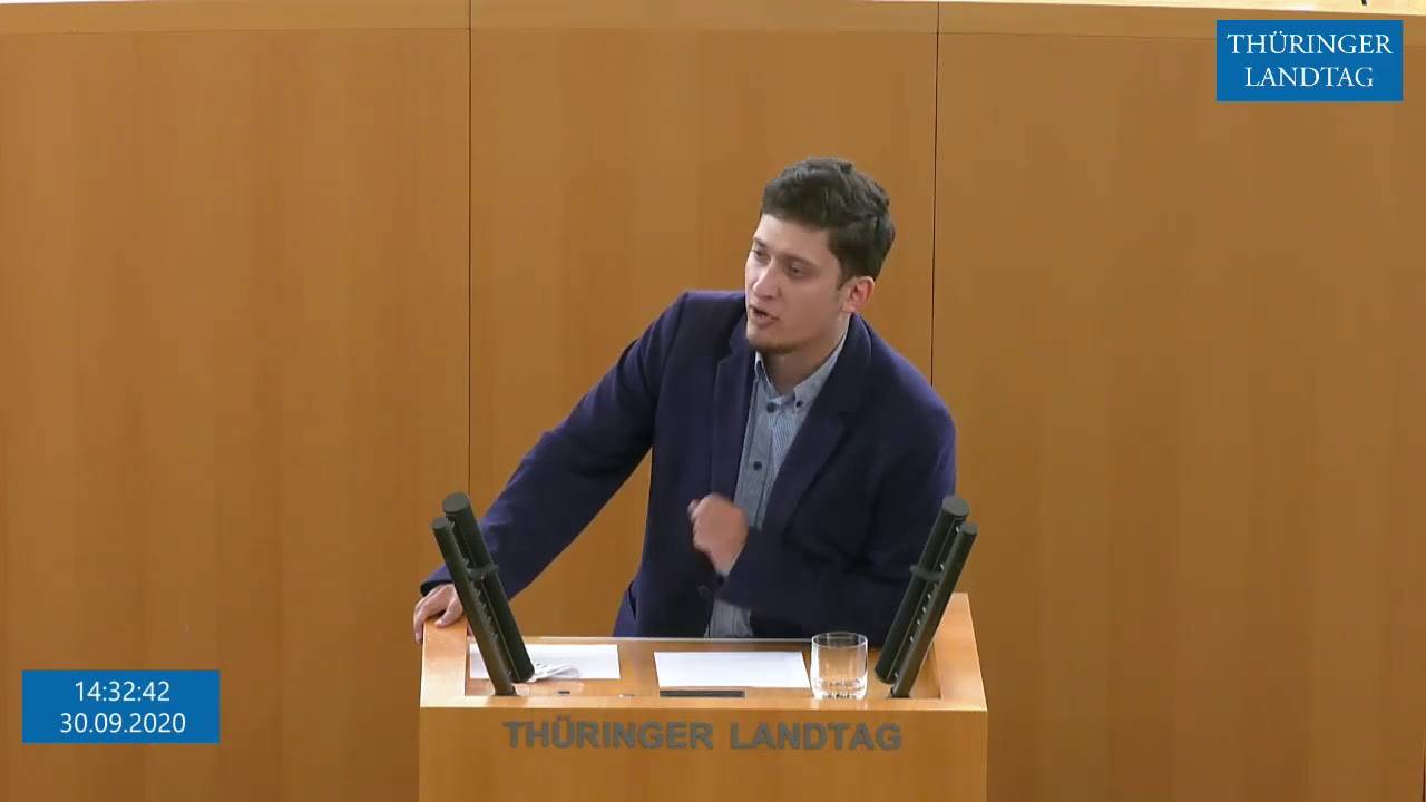 Patrick Beier (MdL) mit einer Rede zur aktuellen Stunde der AFD (30.09.2020)